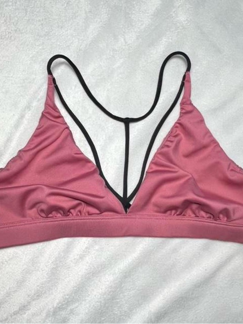 Victoria’s Sport Pink Bralette with Black Trim